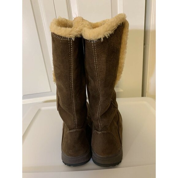 Itasca Blitzen Womens sz 9 Brown Suede Winter Warm Fur Lined Mid Calf Boots‎ - Picture 9 of 9